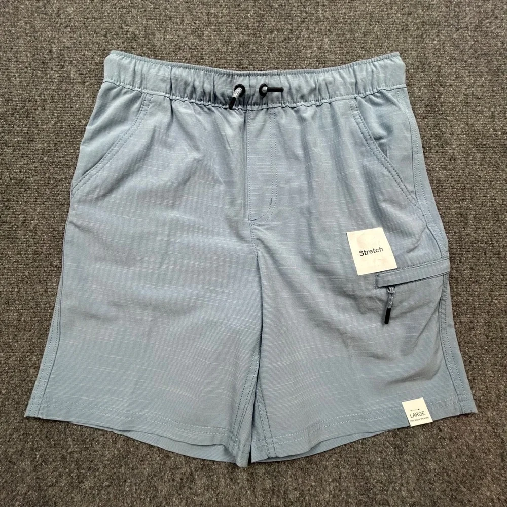 Sonoma Goods For Life Shorts Mens L Lazy Light Blue Hybrid Pull-On Twill Stretch